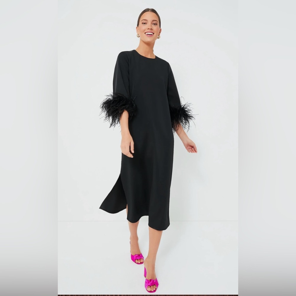 NWT Tuckernuck Black Feather Jamie Dress, XS